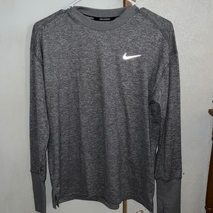 Gray Nike dri-fit long sleeve shirt size women’s M
